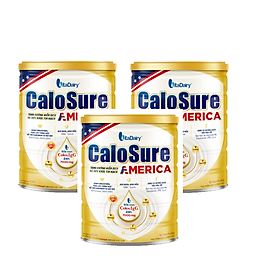 Bộ 3 lon sữa Dinh dưỡng CaloSure lon 800g - Tăng cường miễn dịch và sức khoẻ tim mạch