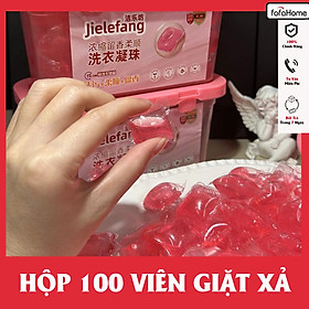 Hộp Viên Giặt Xả Quần Áo Thơm Lâu Tự Tan Tiện Lợi Thay Thế Cho Bột Giặt Và Nước Xả - Hàng chính hãng