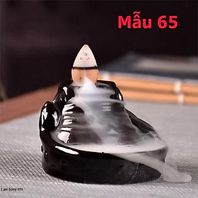 Mua  Nhiều mẫu  Thác khói trầm hương đế đặt nhang nụ nhang tăm gốm sứ tặng 3 nụ trầm