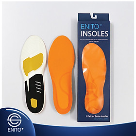 Lót giày Enito Power Insoles - Chống hôi thối chân, khử vi khuẩn nấm mốc, đỡ gót, giảm chấn thương khi vận động