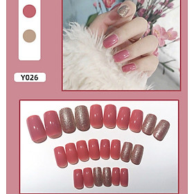 Bộ 24 móng tay fake nail thơi trang như hình (Y26)