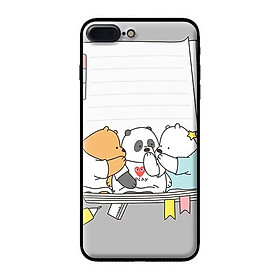 Ốp in cho iPhone 7 Plus 3 Chú Gấu 3 - Hàng chính hãng