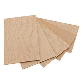 6-10pack 2 mm Thick Natural Wood Pieces - Unfinished Wooden Pieces DIY Craft 2