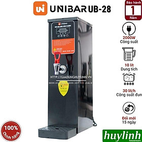Máy đun nước nóng tự động Unibar UB-28 - 10 lít - Công suất 30 lít/h - Hàng chính hãng
