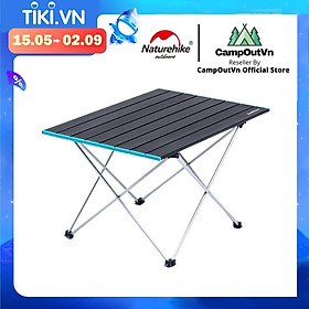 Bàn dã ngoại cắm trại Naturehike campoutvn du lịch NH19Z008-Z khung xếp hợp kim nhôm gấp gọn chắc chắn A106