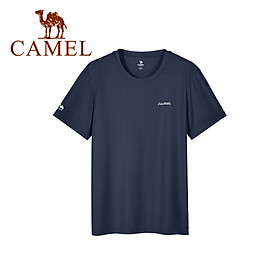 Áo thun nam thể thao CAMEL mùa xuân hè mới thấm hút mồ hôi nhanh thời trang hàng đầu áo sơ mi nửa tay rộng thoáng khí thấm hút mồ hôi ngắn tay