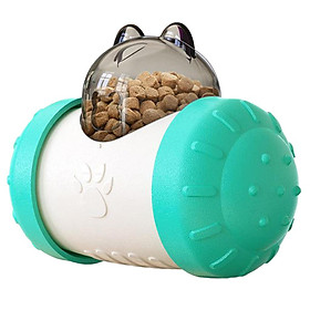 Pet Dog Cat Food Dispensing Toy Interactive Puzzle Toy Slow Feeder, Bear Head Shaped