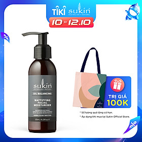 Kem dưỡng ẩm cân băng dầu dành cho da mặt Sukin Oil Balancing Mattifying