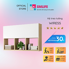 Giá sách treo tường đẹp SMLIFE Wiress