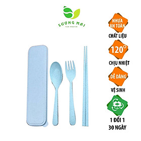 Mua Bộ Muỗng Đũa Dĩa Cá Nhân SƯƠNG MAI Chất Liệu Tự Nhiên Có Hộp Đựng Tiện Lợi Cho Dân Văn Phòng  Sinh Viên