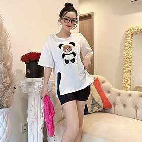 Đồ bộ nữ quần ống suông nữ bigsize cạp cao ESHOP Đồ bộ mặc nhà quần thun gân ống rộng mặc nhà đi chơi đẹp dễ thương DB49