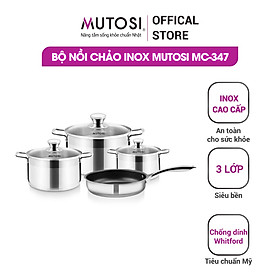 Mua Bộ nồi chảo Inox Mutosi MC-347 - Hàng chính hãng