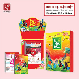 LỊCH BLOC 2025 TUANVIET BOOKS - Block lịch kích cỡ (24x35cm, 20.5x30.5cm, 17x24cm, 10x14.5cm) - Mẫu ngẫu nhiên