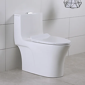 Mua FREESHIP Bồn Cầu Cao Cấp Yamato 803 Men Nung 3 Lớp Ở Nhiệt Độ 1280 Độ Xả Nước Xoáy Mạnh Nắp Hơi Rơi Êm