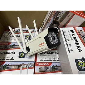 Mua Camera Wifi Yoosee 5.0 Mpx Full HD  Ngoài Trời Cố Định 4 Râu 9 LED Xem Đêm Có Màu-Đàm Thoại 2 Chiều-Cảm Biến Báo Động Chống Trộm-Hàng Nhập Khẩu
