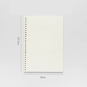 Sổ còng nhiều lỗ size A5, B5, A4 kèm 60 tơ giấy refill 100gsm (tặng kèm tab phân trang và bút đen) Binder
