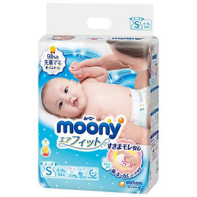 Bỉm - Tã dán Moony size S 84 miếng