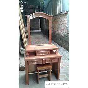 Mua Bàn trang điểm gỗ xoan đào  kiểu 2 tầng gương chùa