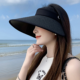 Mũ rộng vành nửa đầu chống nắng chống tia cực tím cao cấp, nón nữ nửa đầu đi nắng phong cách Hàn