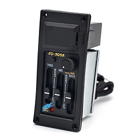 EQ-505R 3-Band Preamp Pickup Acoustic Guitar Tone Volume Amplifier EQ Piezo Pickup