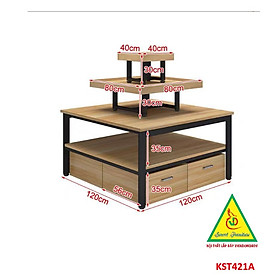 Mua Kệ gỗ trưng bày rau củ quả  kệ trưng bày sản phẩm  hàng hóa KST421 - NỘI THẤT LẮP RÁP VIENDONGADV