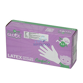 Găng Tay Y Tế Latex I'm Gloves Không Bột Màu Trắng Hộp 100 Chiếc