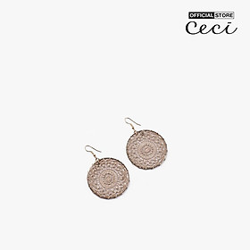 CECI - Khuyên tai nữ khoen tròn bện dây thời trang CC1-08000026