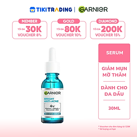 Serum Garnier Giảm Mụn Mờ Thâm Cho Da Dầu, Mụn 15ml/30ml