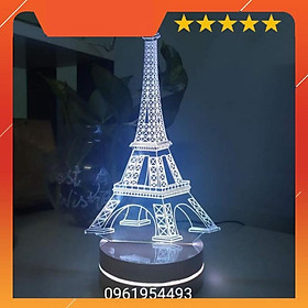 Mua Đèn Led 3D 16 Màu ️ Đèn Ngủ Trang Trí Mẫu Tháp Eiffel Siêu Bền Đẹp