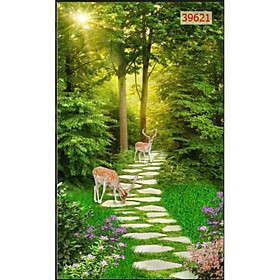 Mua tranh 3D dán kính 2 mặt 60x120cm