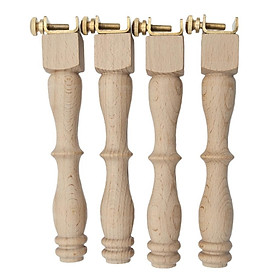Embroidery Stand Hoop Legs Set Wood Embroidery Cross Stitch Hoop Heightening Replacement Legs Ring Frame Adjustable Sewing Tools