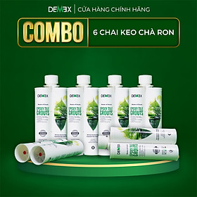 Combo 6 Chai Keo Chà Ron Demex Tile Epoxy Grouts 2 Thành Phần Cao Cấp 400ml (Chống Thấm - Chống Bám Bẩn)