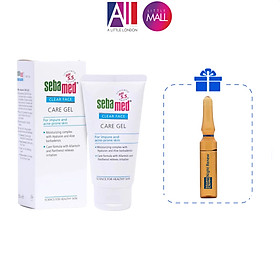 Gel dưỡng ẩm giảm mụn Sebamed pH 5.5 Clear Face Care Gel 50ml TẶNG Ampoule chống lão hóa Martiderm (Nhập khẩu)