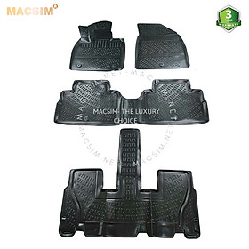 Thảm lót sàn ô tô nhựa TPU silicon Palisade 7 Seats 2020+ Nhãn hiệu Macsim