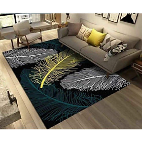 Thảm trải sàn Sofa trang trí phòng khách Bali in 3D Nhung nỉ lì cao cấp sang trọng hiện đại BL59 - Lông Vũ Sắc Màu