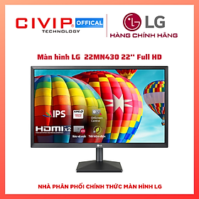 Mua Màn Hình Máy Tính LG 22MN430 22   Full HD (1920x1080) 5ms 75Hz IPS FreeSync - Hàng Chính Hãng