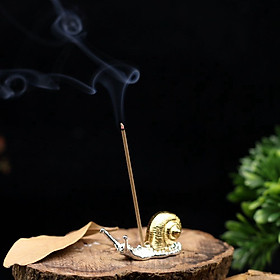 Đế cắm nhang vòng, đặt hương cây hình ốc sên thắp hương để lư trầm phụ kiện thác khói