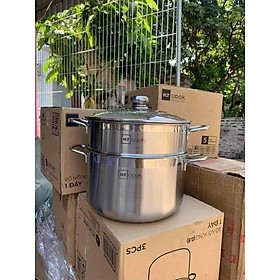Mua Nồi hấp xửng 2 tầng size 28cm Nồi cao 17cm (dung tích 9 5L)