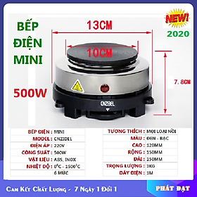 Bếp điện mini đa năng pha trà cà phê nấu cháo công suất 500W