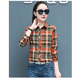 Áo sơ mi nữ họa tiết lạ trẻ trung sm54