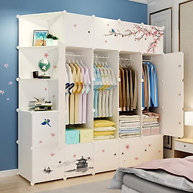 Mua Tủ nhựa lắp ghép 22 ô và 3 ô xéo (180cmx180cmx47cm) sang trọng