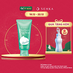 Sữa rửa mặt hỗ trợ trị mụn Senka Perfect Whip Acne Care 100g