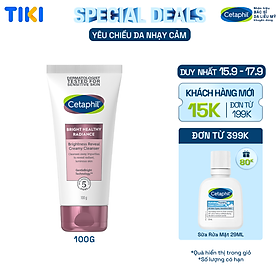 Sữa rửa mặt làm sáng da Cetaphil Bright Healthy Radiance Creamy Cleanser 100g