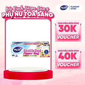(Chọn Size) Túi Zip PE Trong Suốt 2 Đường Kéo MyJae, Túi Bọc Đồ Ăn, Rau Củ Bảo Quản Trong Tủ Lạnh