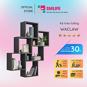 Mua Kệ trang trí gỗ thiết kế mới lạ SMLIFE Waclaw
