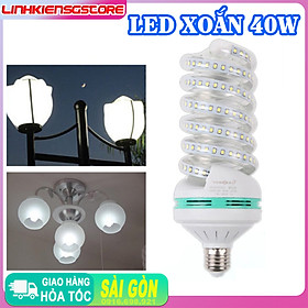 Bóng đèn led 40W xoắn ốc tiết kiệm năng lượng 265V E27 tiện dụng