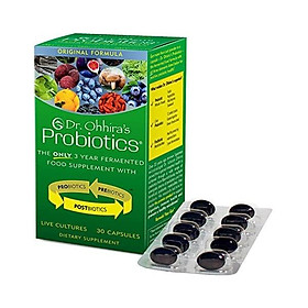 Dr. Ohhira’s Probiotics Original Formula with 3 Year Fermented Prebiotics, Live Active Probiotics and The only Product with Postbiotic Metabolites, 100 Capsules