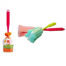 Mua Bộ 3 cọ cốc  chén bằng mút dạng thanh dài tiện dụng (giao màu ngẫu nhiên) - Hàng nội địa Nhật