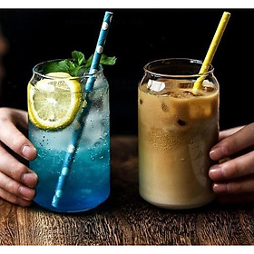 Bộ 6 Cốc Thủy Tinh Trà Sữa Cho Quán Cafe - Trà Siêu Hot Hè 2023 - 470ML