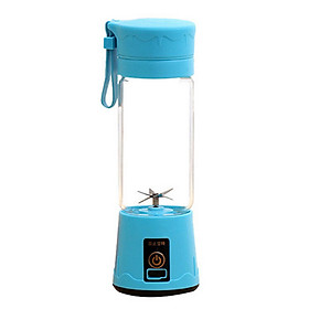 380ml Portable USB Juicer Cup Handheld Rechargeable Fruit Maker Blender 6 Blades